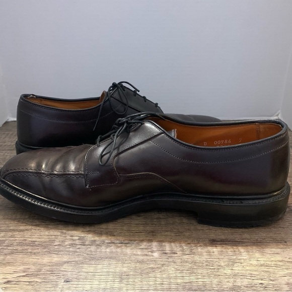 Allen Edmonds Mens Brown Hillcrest Lace Up Leather Oxfords main image 8